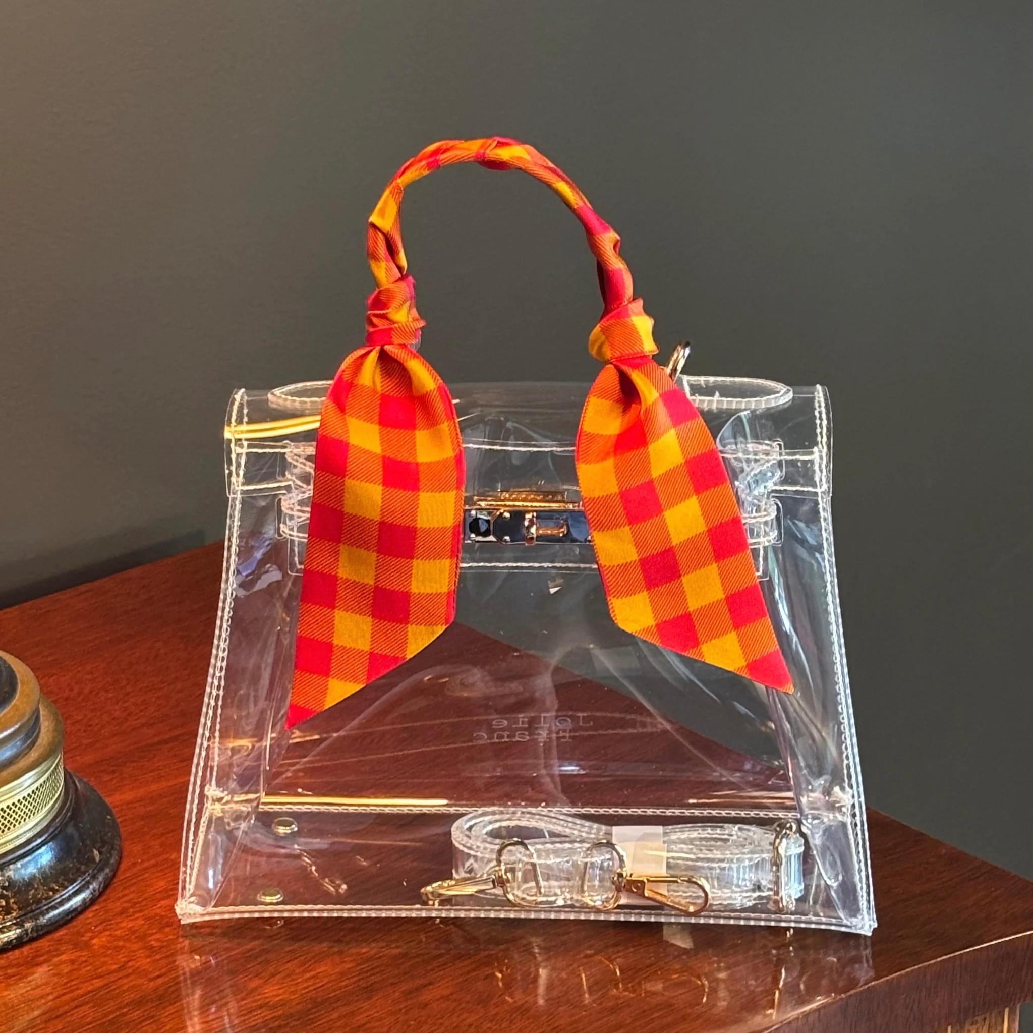 Jolie Franc Clear Tote | Heritage Check