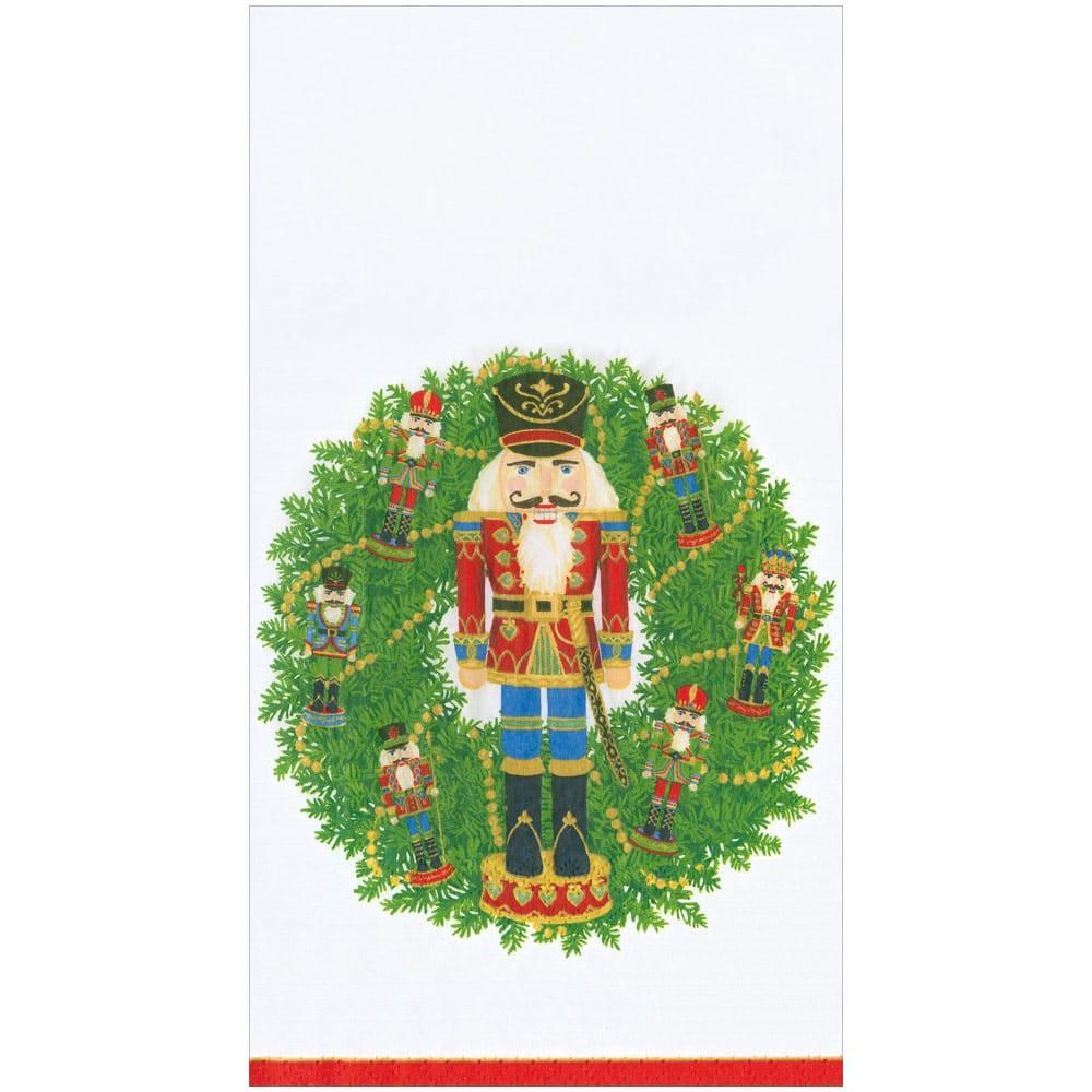 Nutcracker Wreath Paper Guest Towel Napkins