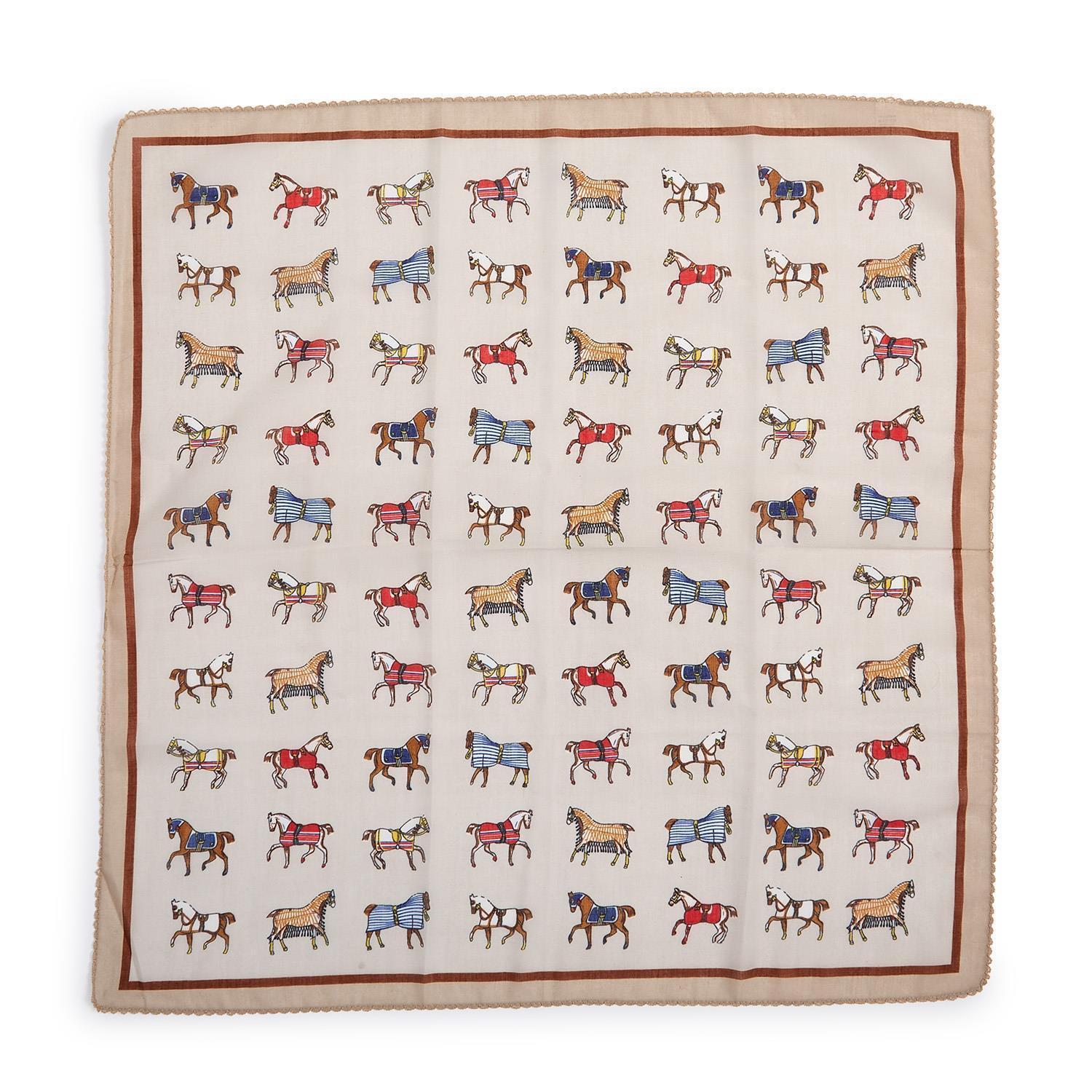 Horse Play Square Scarf