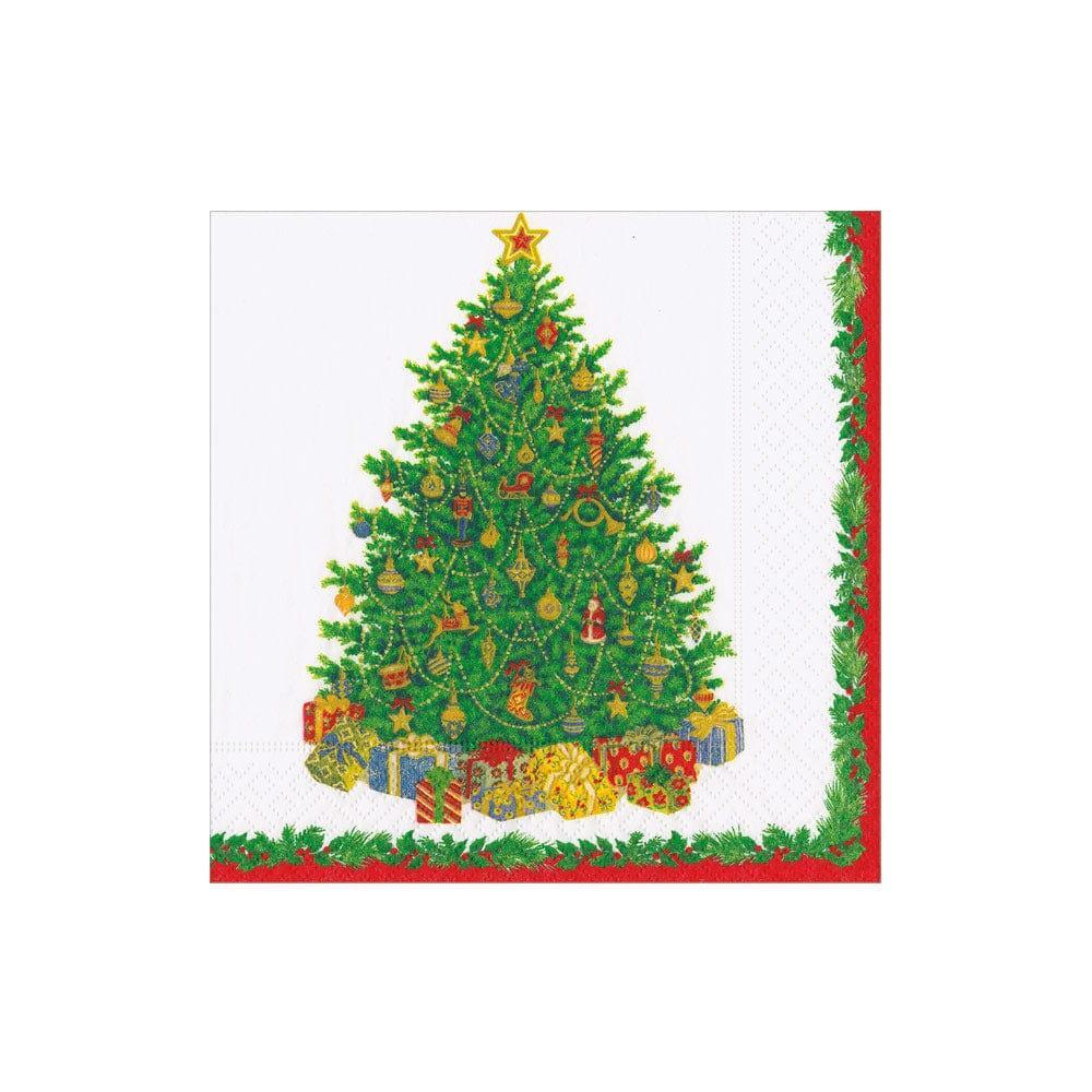 Christmas Tree Paper Cocktail Napkin