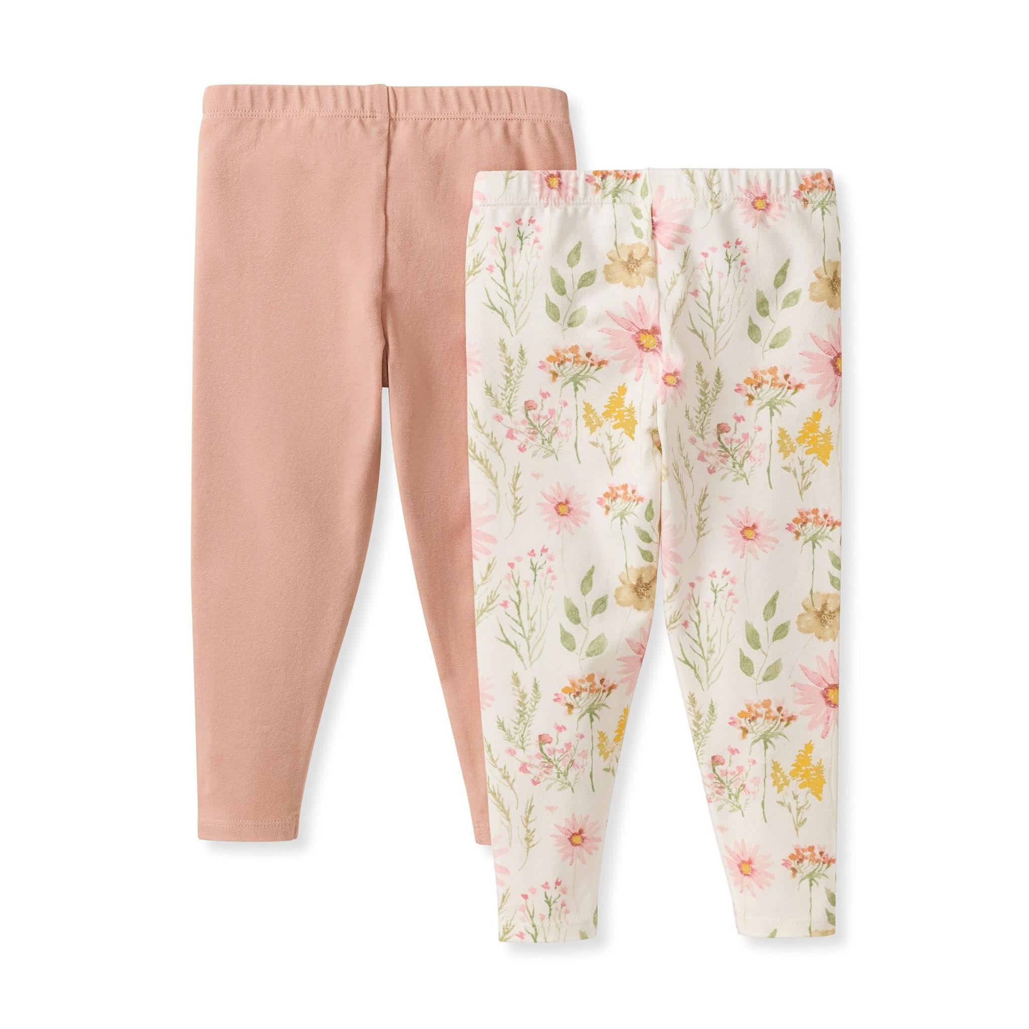 Wild Floral Organic Leggings 2 pack