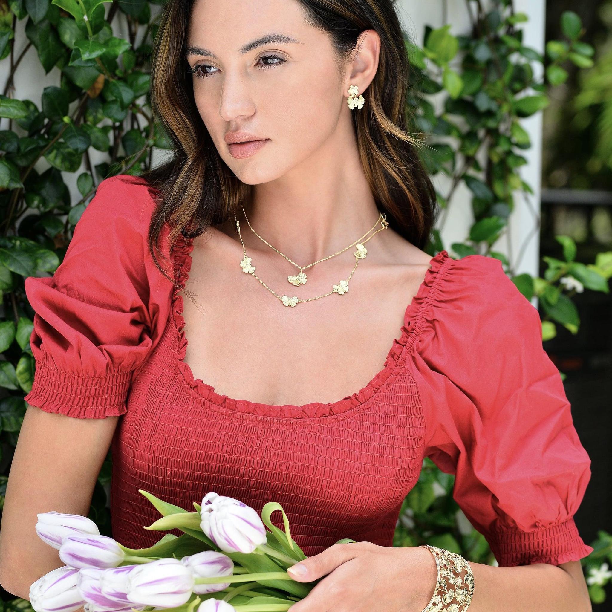 Butterfly Gold Necklace | Anabel Aram