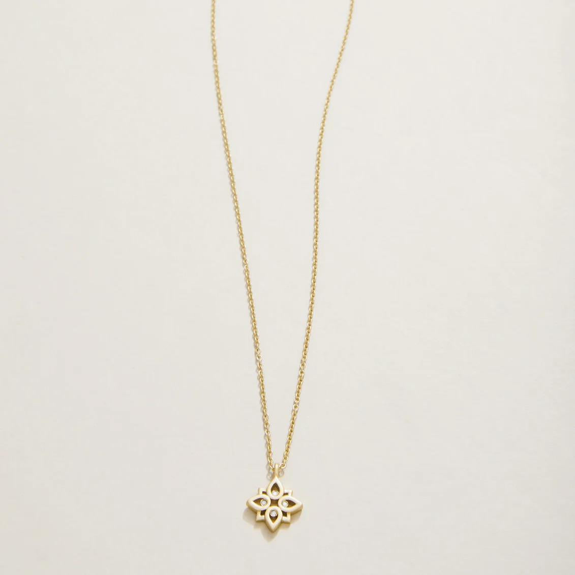 Sea La Vie Never Give Up Lotus Necklace