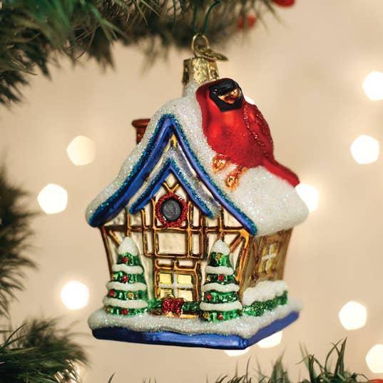 Cardinal Birdhouse Ornament
