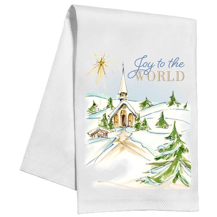 Joy To the World Tea Towel