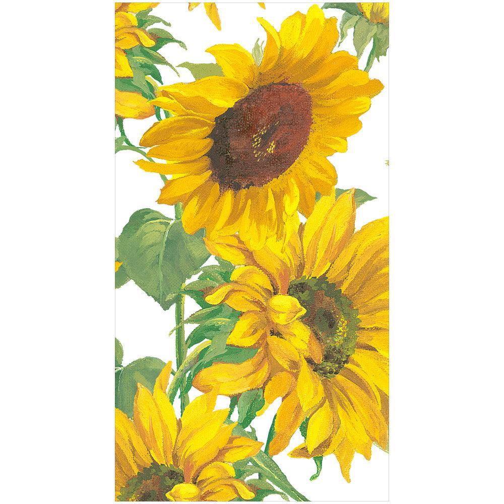 Sunflower Field Paper Guest Towel Napkin