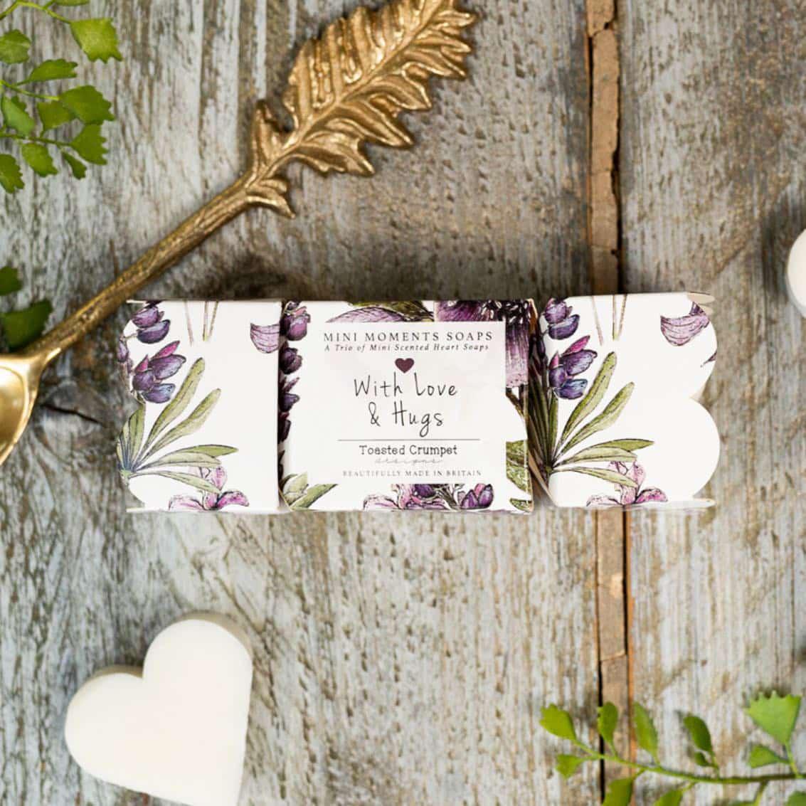 Mulberry Mini Heart Soaps