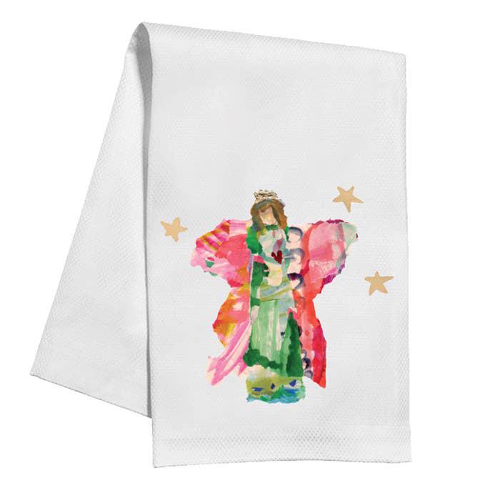 Green Angel Tea Towel