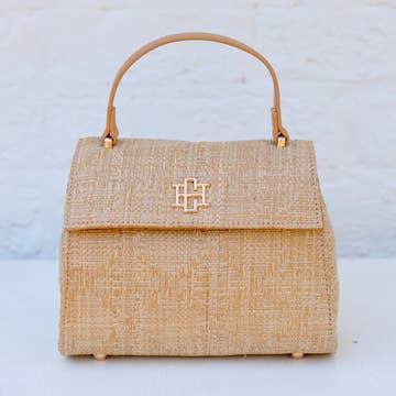 Vivienne Straw Lattice Handbag