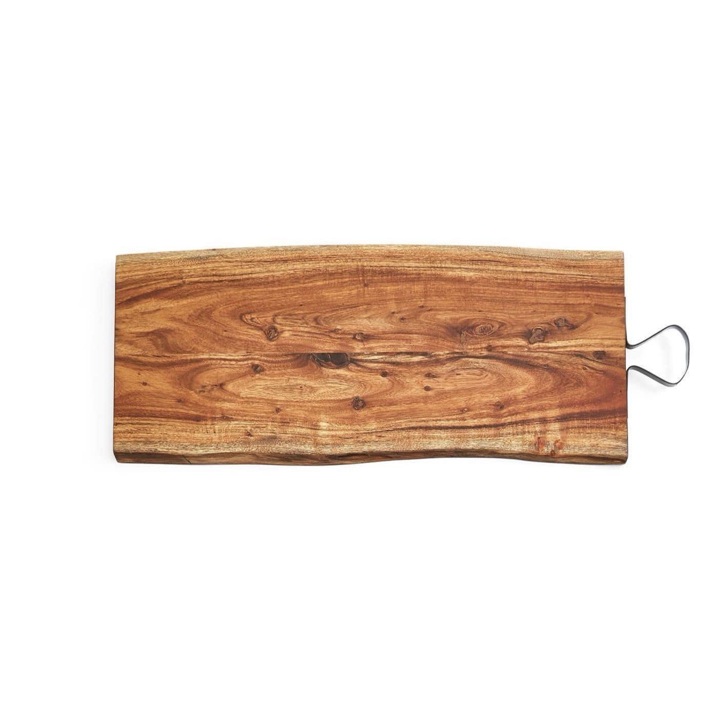 Serving Plank with Iron Handle