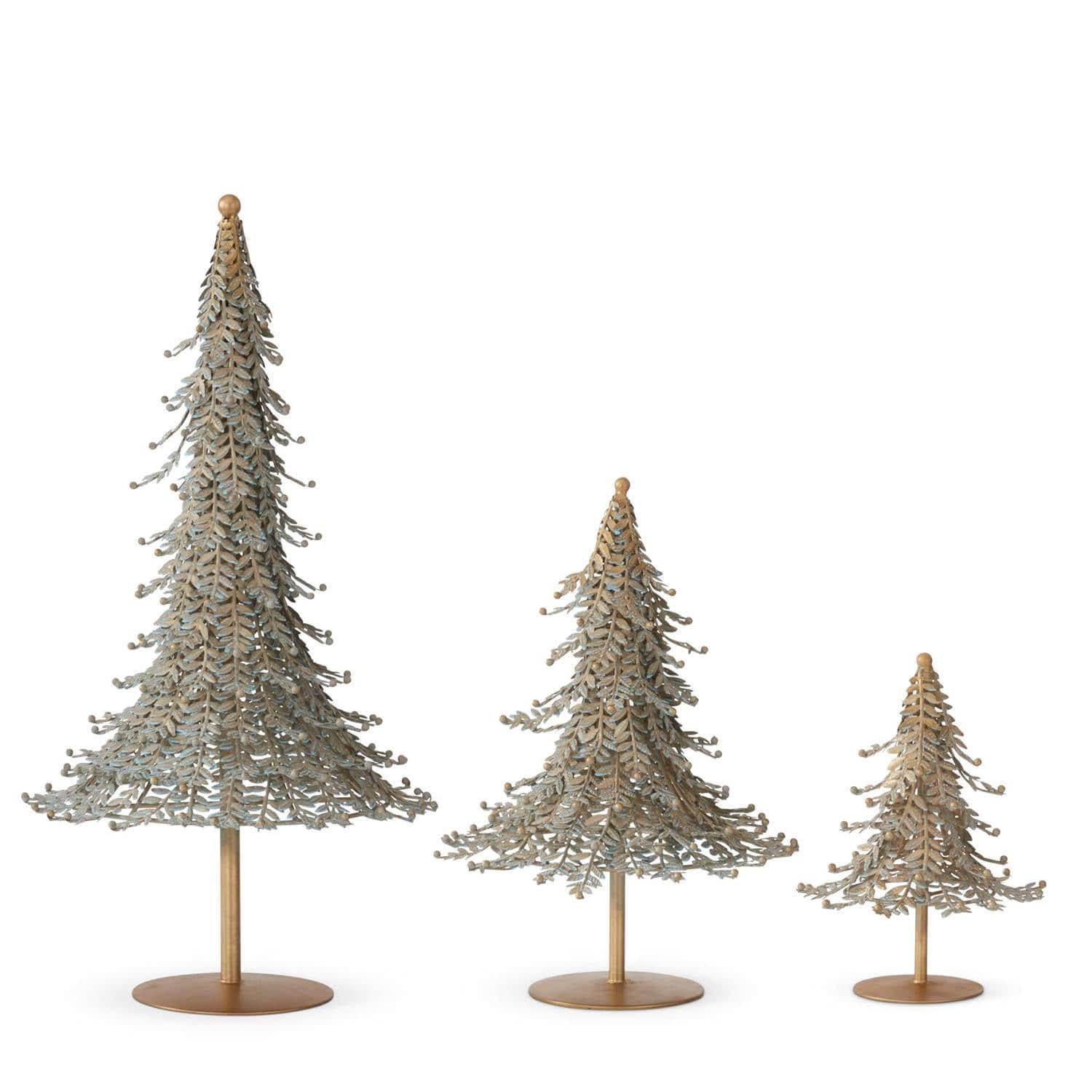 Green Patina & Gold Tree