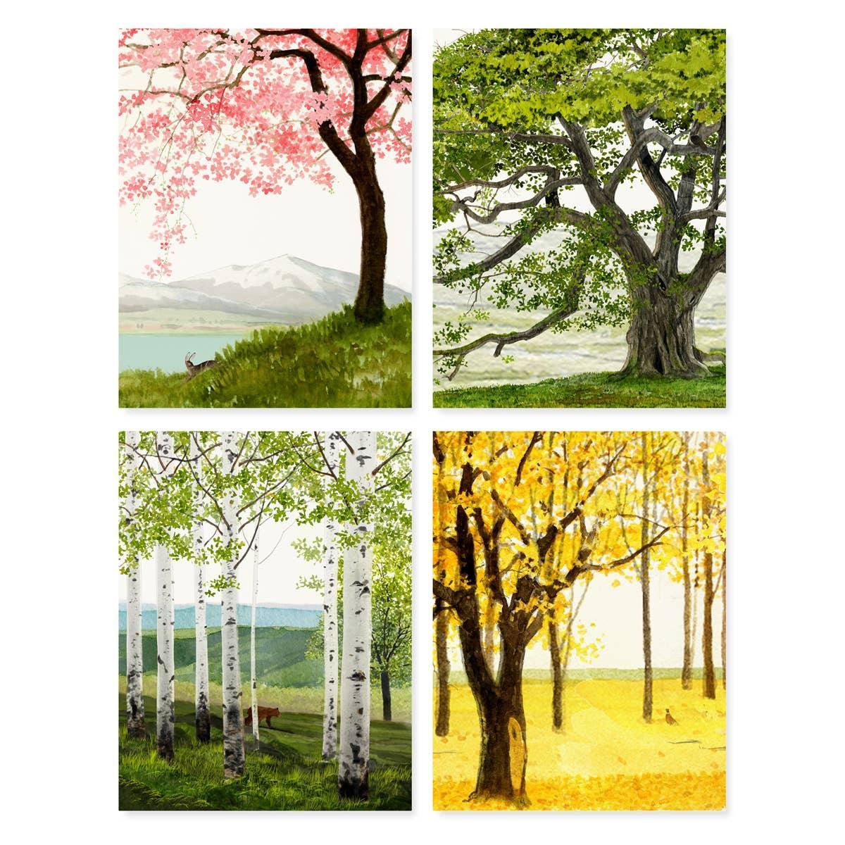 Trees Boxed Cards