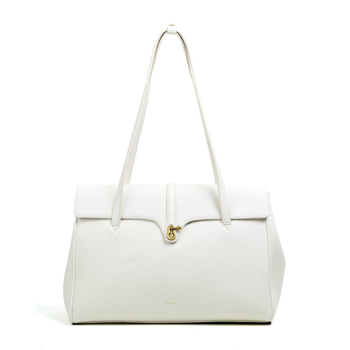 Lock Tote | Coconut Cream