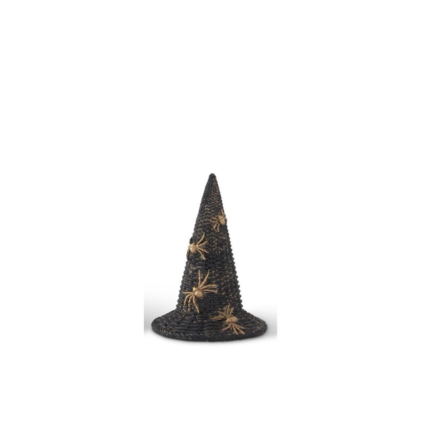Witches Hat with Gold Spiders