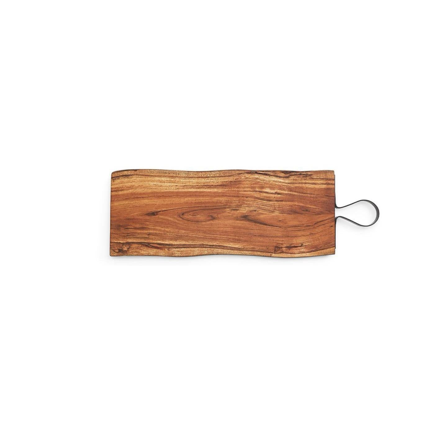 Serving Plank with Iron Handle