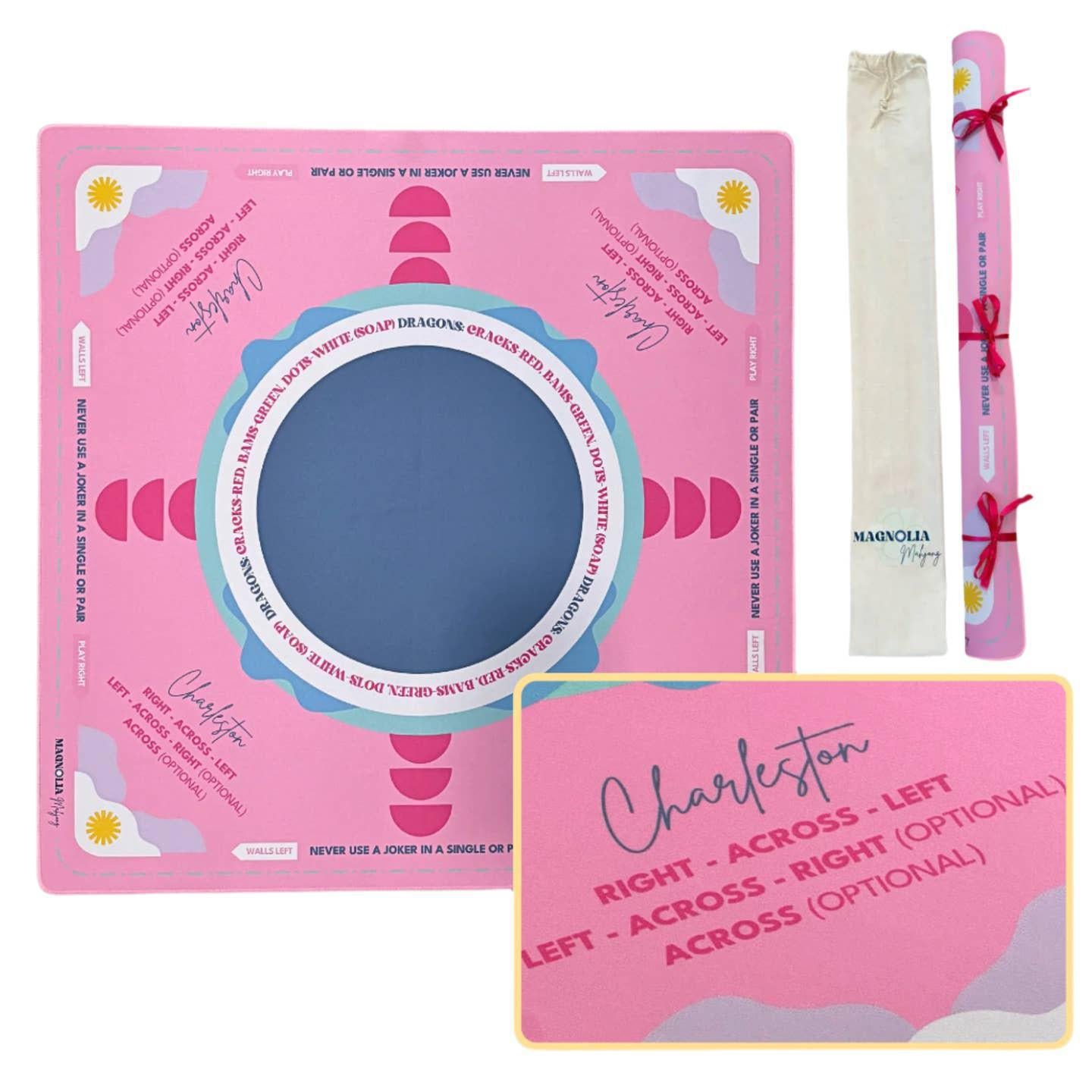 Pink Mahjong Mat with Tips
