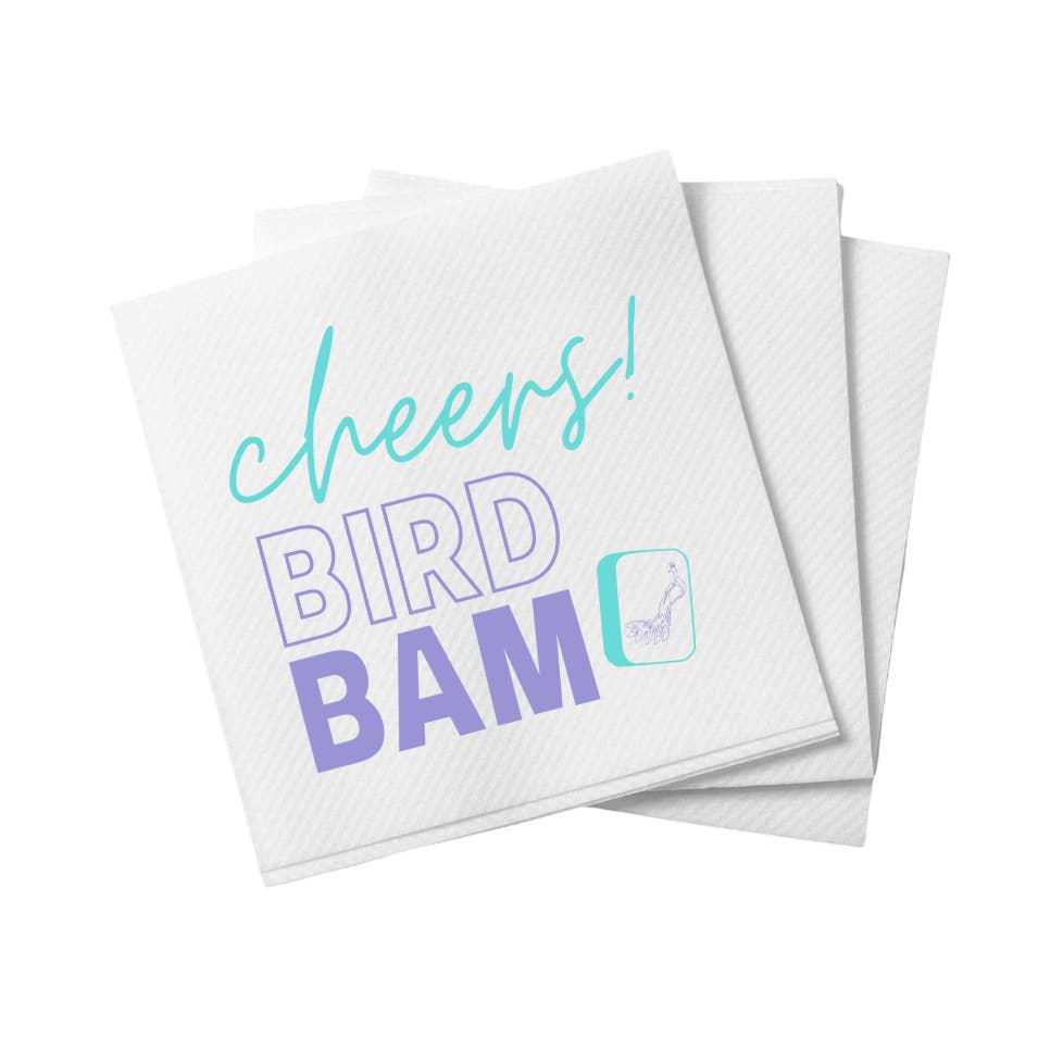 Cheers! Bird Bam Mahjong Cocktail Napkins