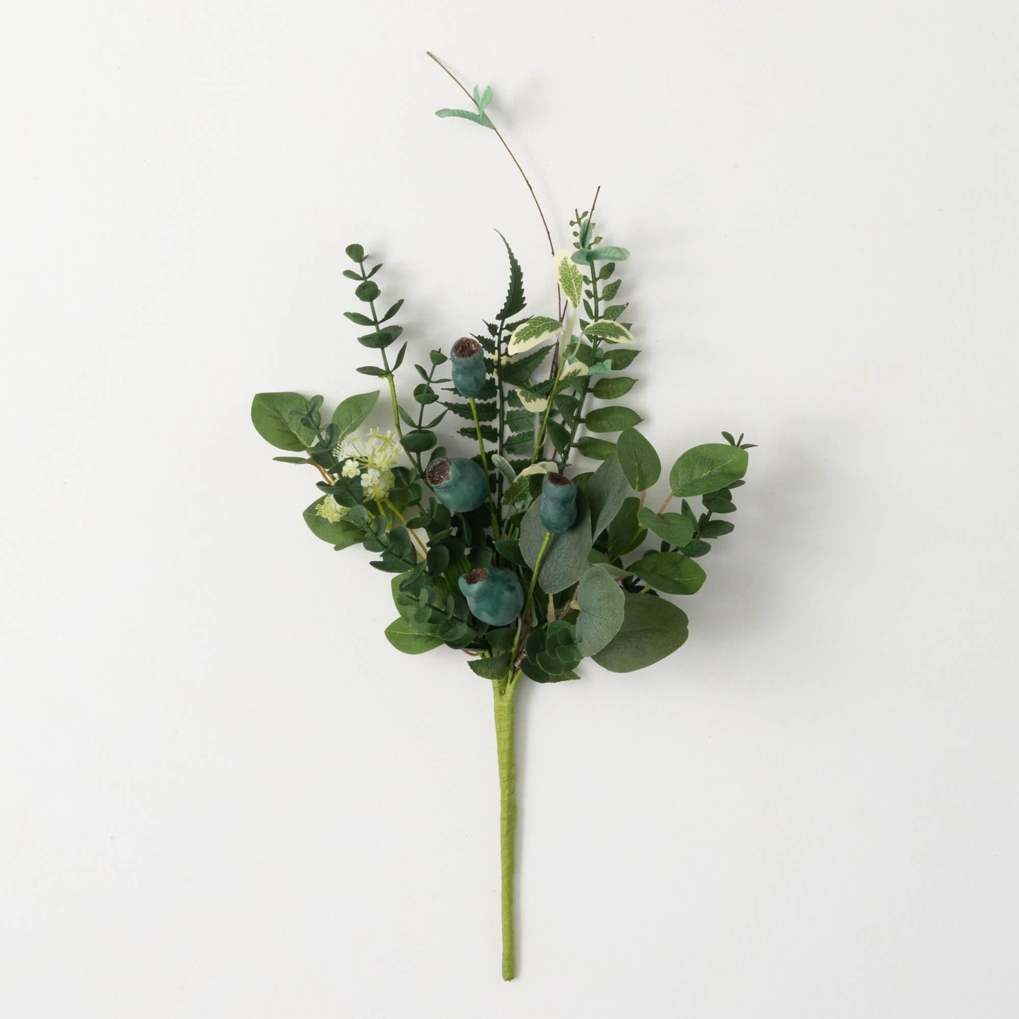 Green Pod & Foliage Pick