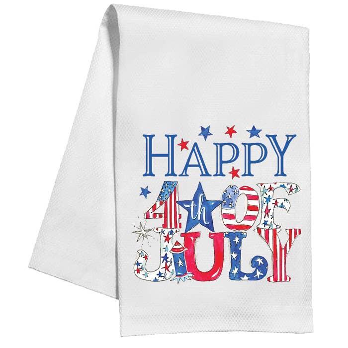 Happy 4th of July Tea Towel