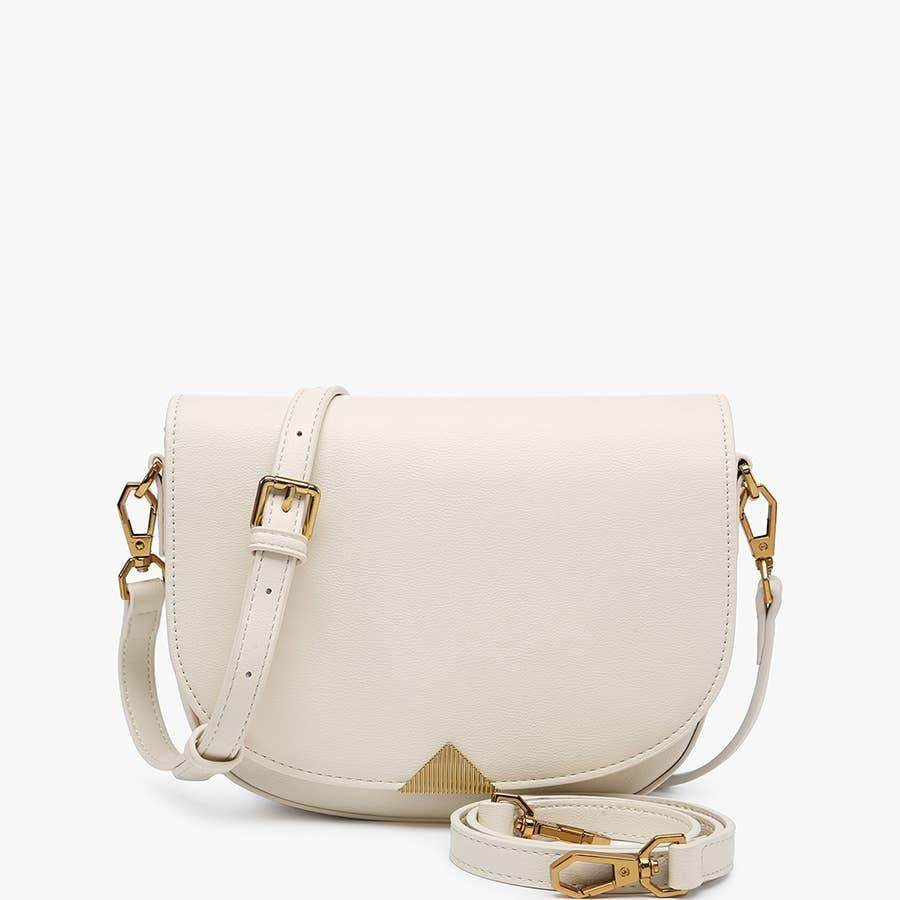 Milan Gold Accent Ivory Crossbody