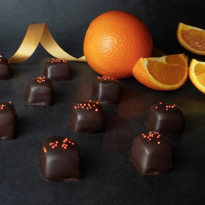 Kansas City Caramels | Orange Balsamic Dipped in Dark Chocolate