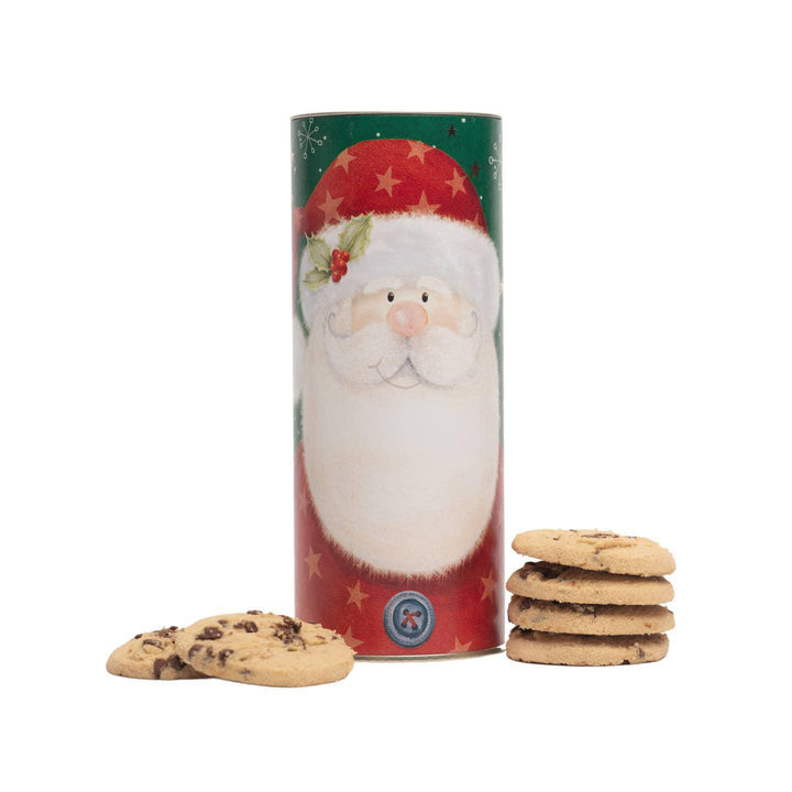 Farmhouse British Biscuits Santa Tube