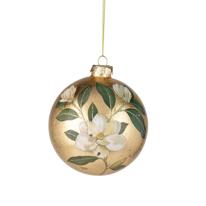 Magnolia with Gold Foil Finish Ornament