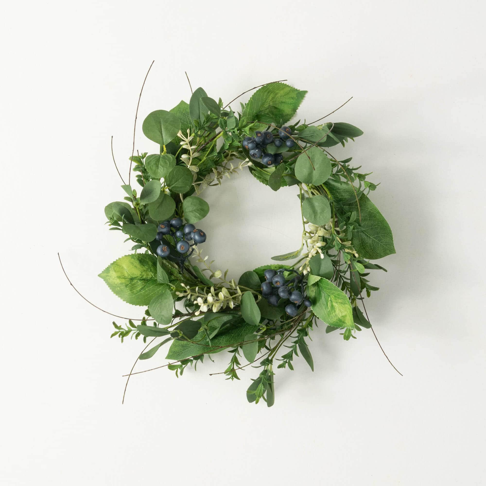 Blueberry & Green Leaf Accent Ring