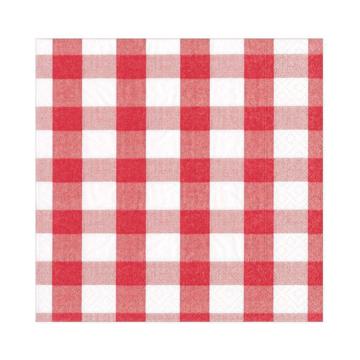 Red Gingham Luncheon Napkins