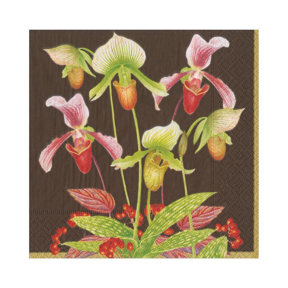 Slipper Orchid Luncheon Napkins