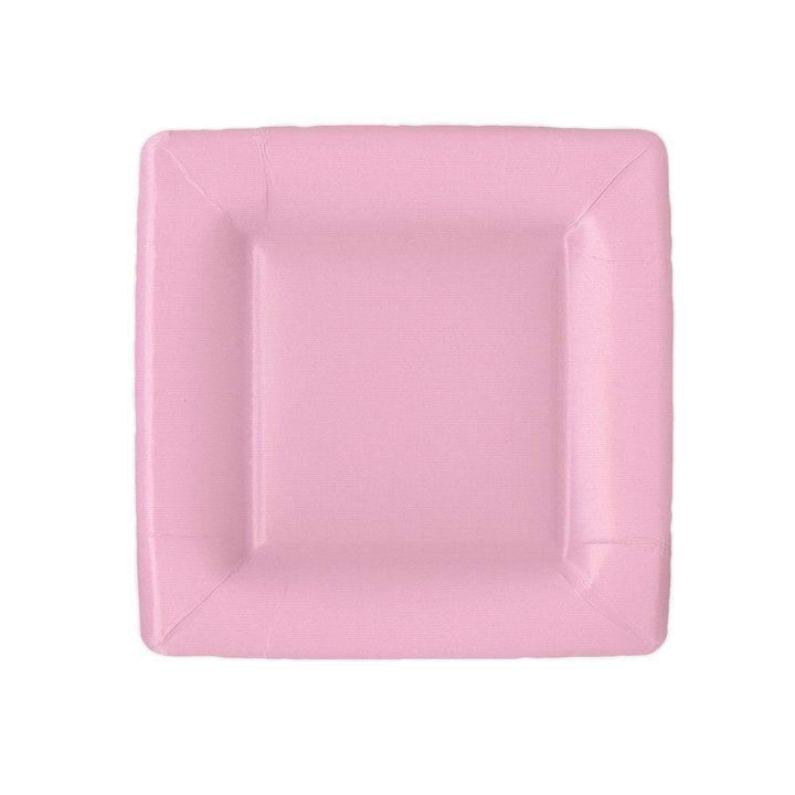 Light Pink Square Paper Salad & Dessert Plates
