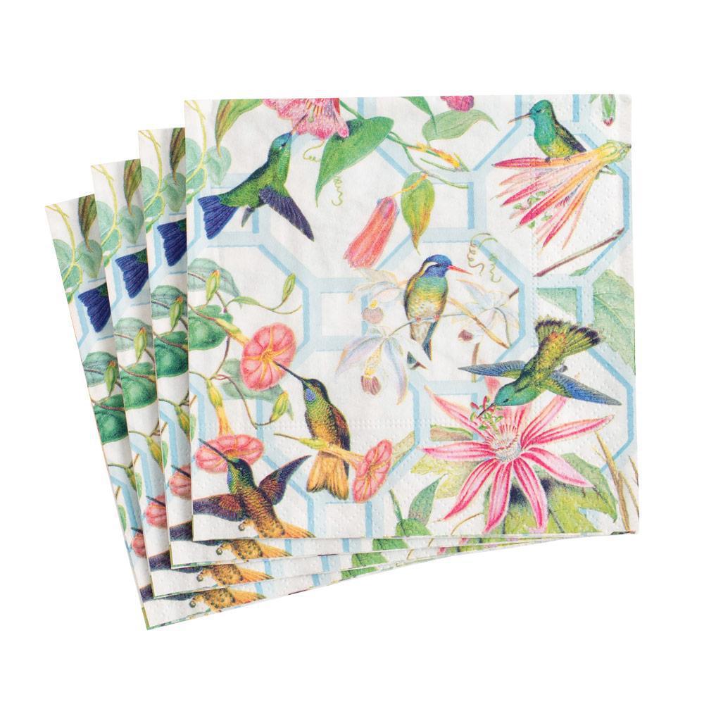 Hummingbird Trellis Cocktail Napkins