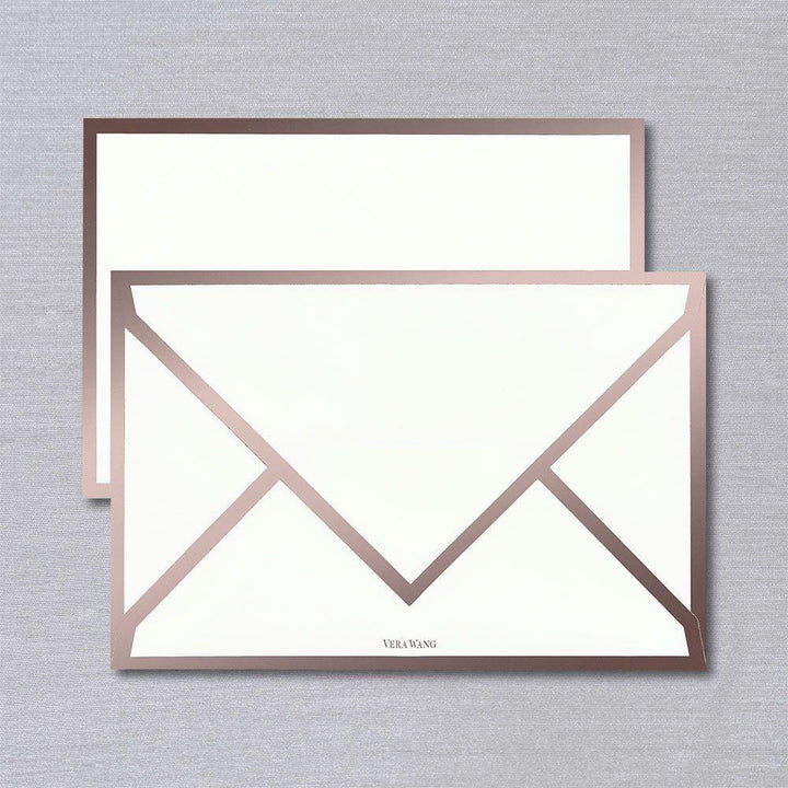 Rose Gold Foil Bordered Cards
