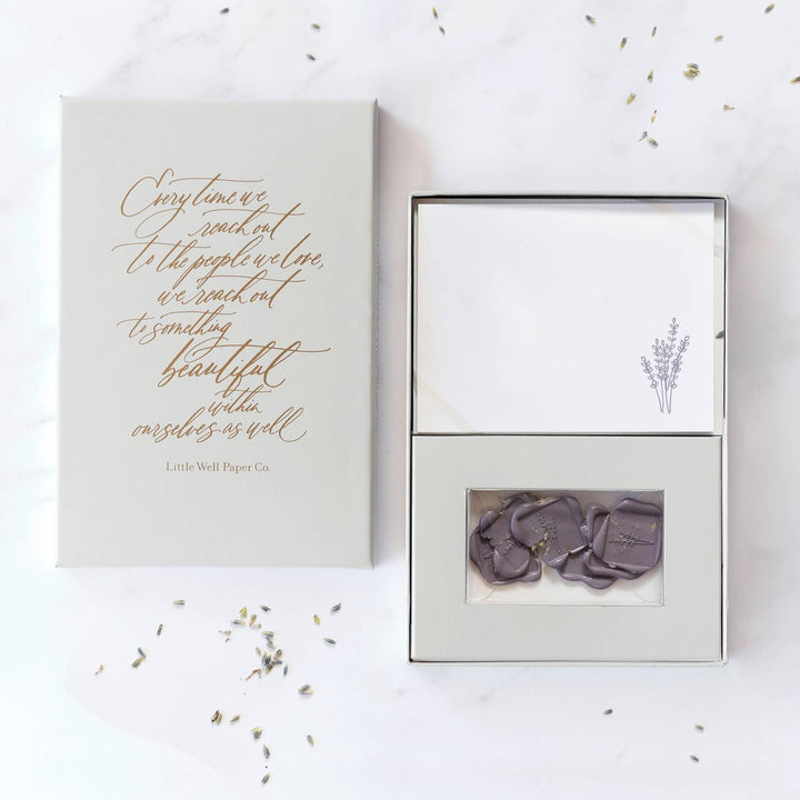 Lavender Stationery Boxed Set