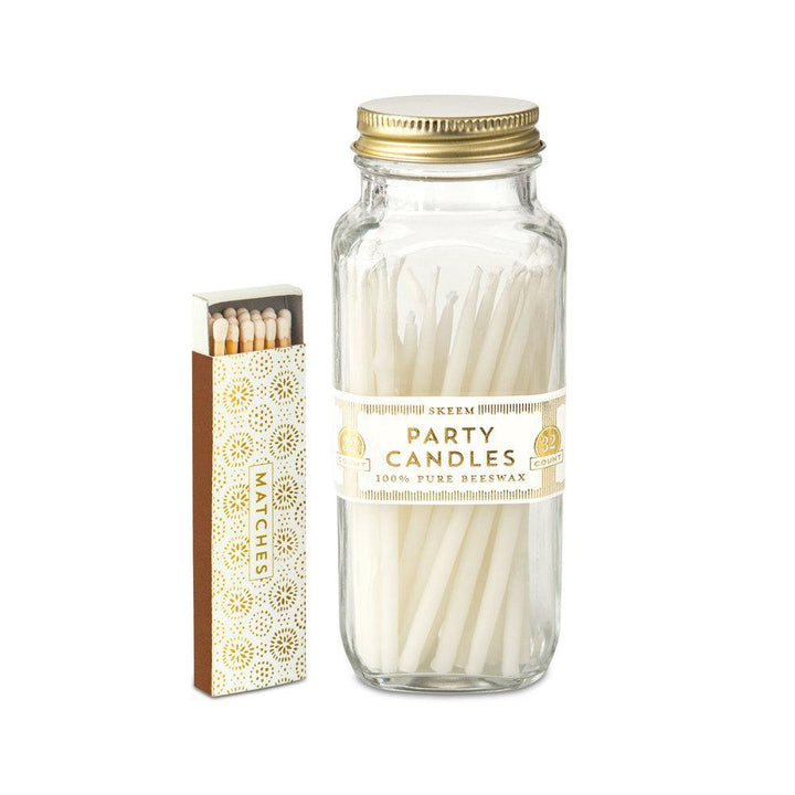 Bottled White Party Candles