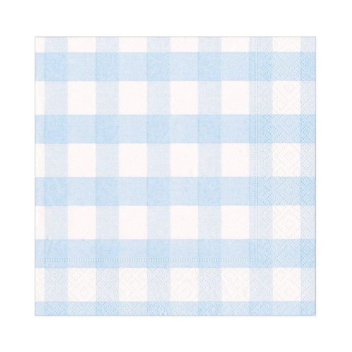Gingham Luncheon Napkins | Light Blue