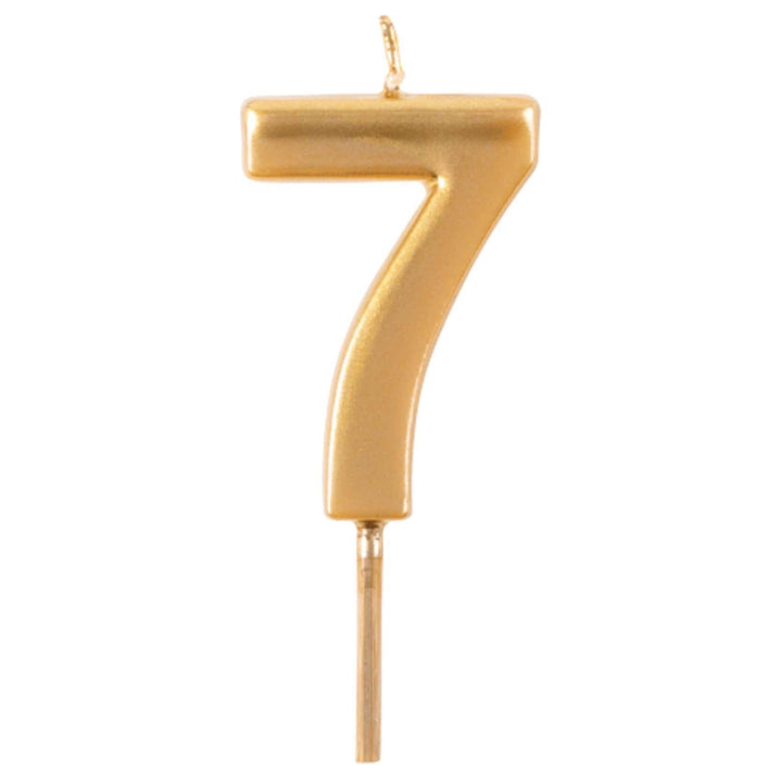 Gold Number Candle | 7