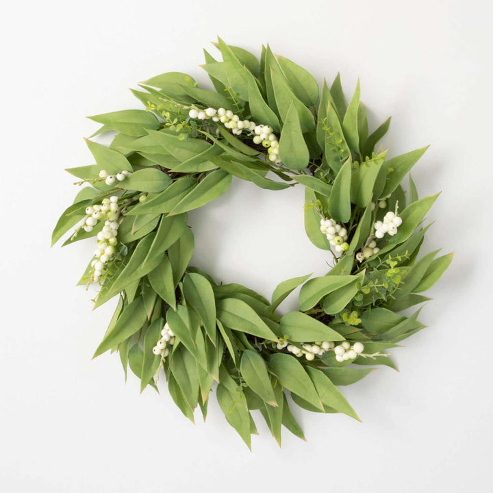 Pearl White Snowberry Wreath