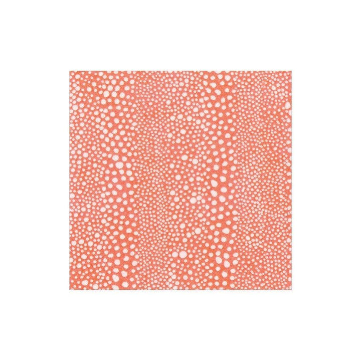 Pebble Paper Linen Cocktail Napkins | Coral