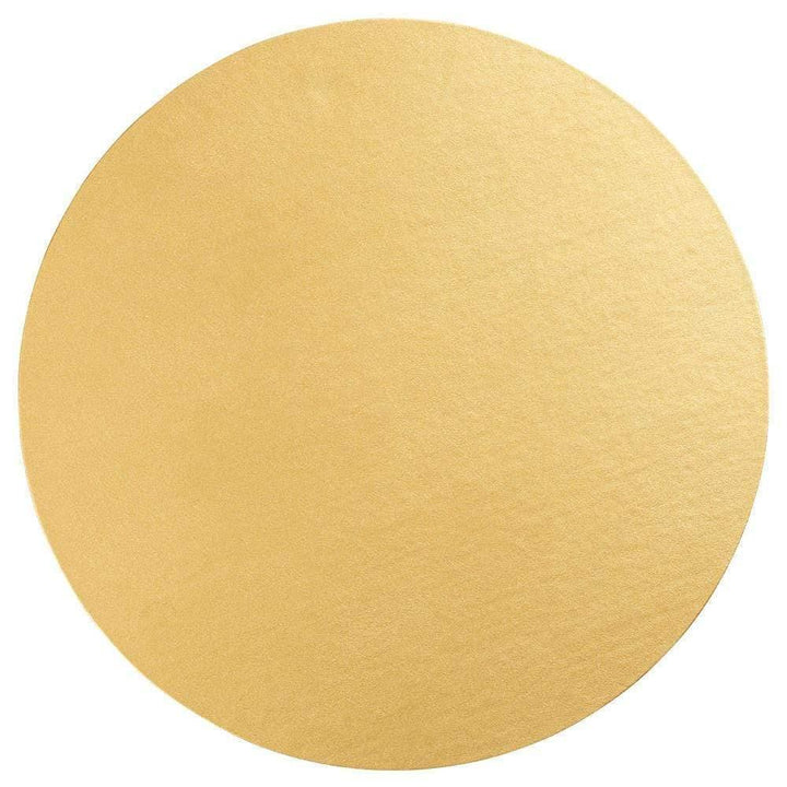 Luster Round Felt-Backed Placemat | Gold