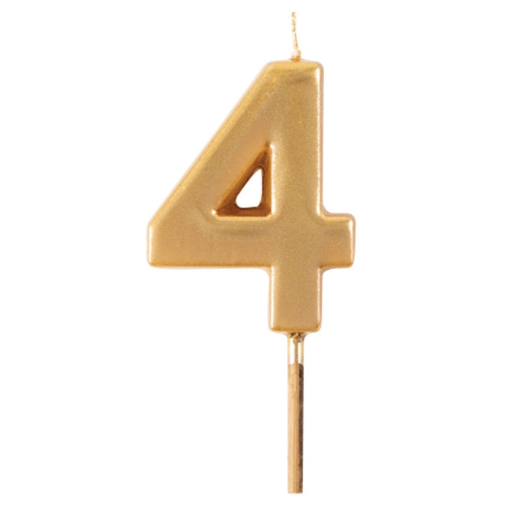 Gold Number Candle | 4