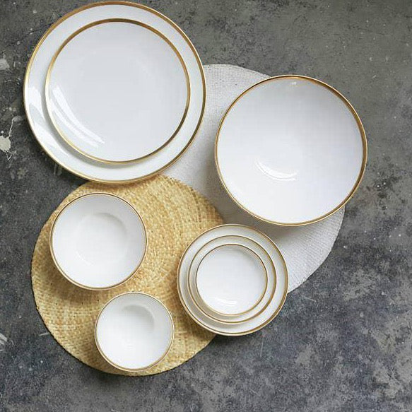 Golden Edge Canapé Dishes Set