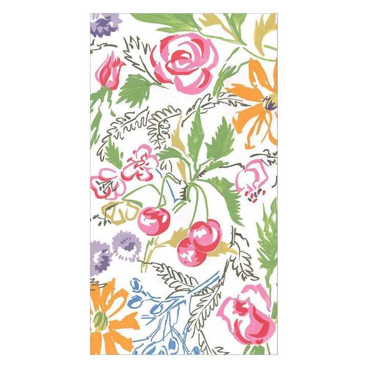 Cerise Floral Guest Towel Napkins