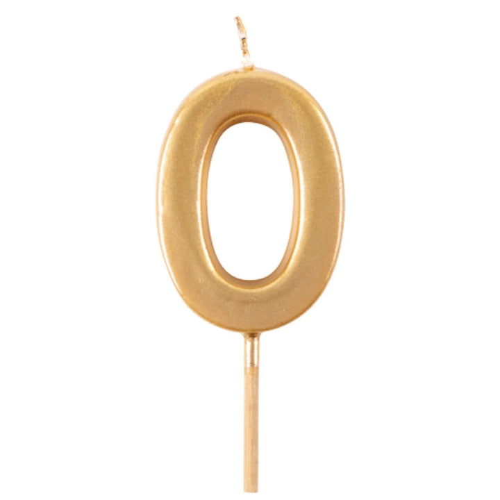 Gold Number Candle | 0