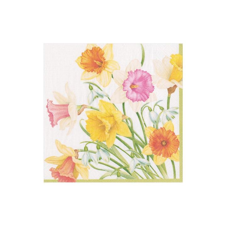 Daffodil Waltz Paper Beverage Napkins