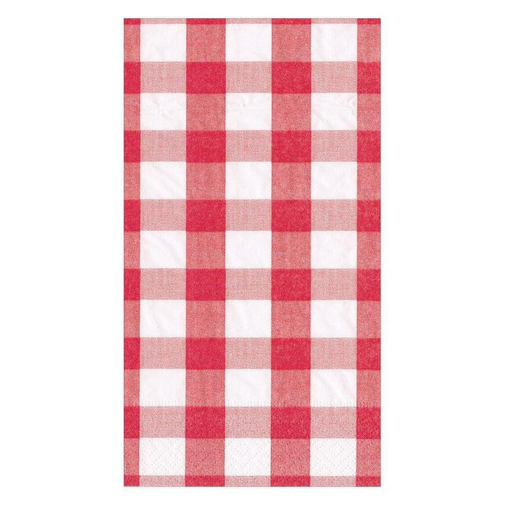 Red Gingham Guest Towel Napkins