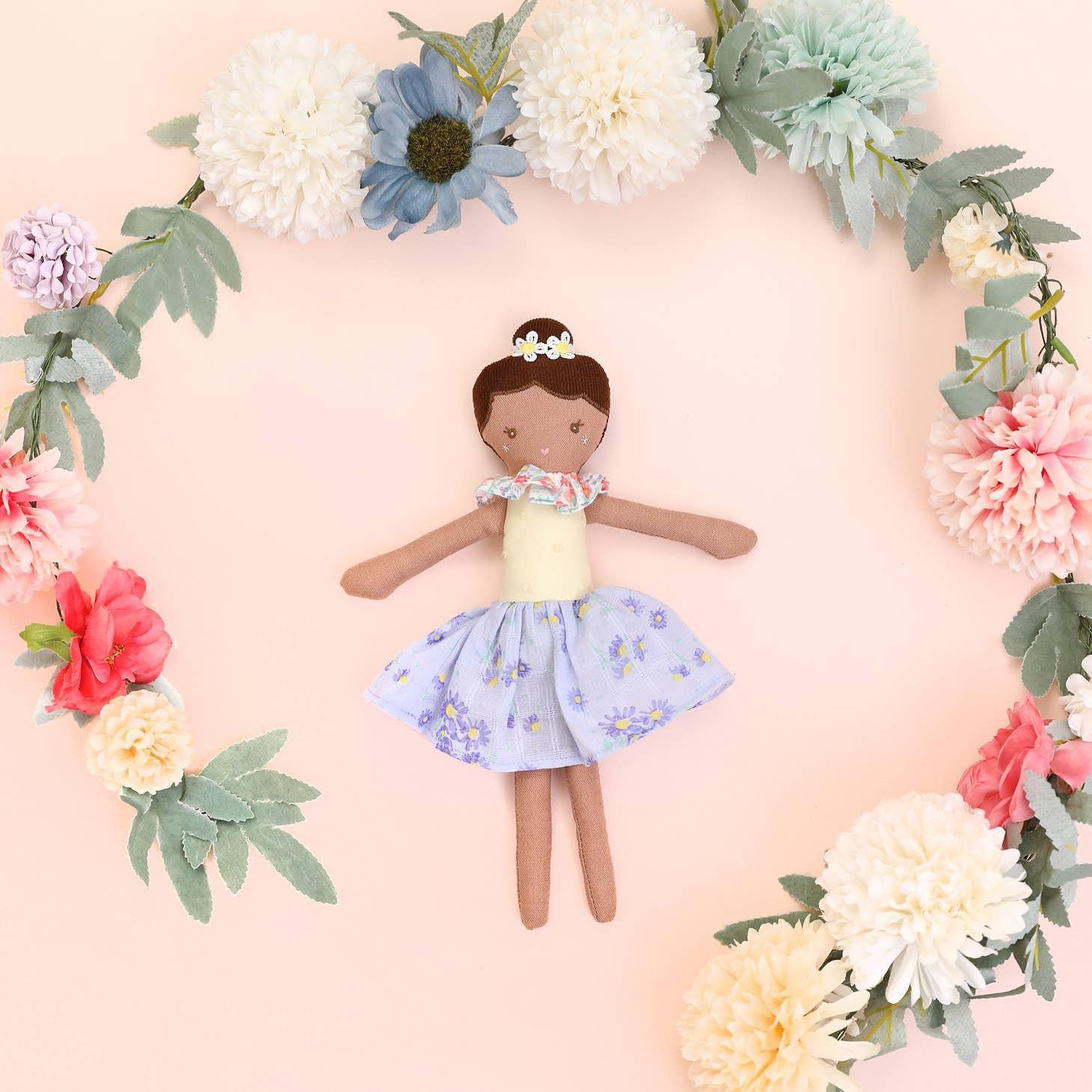 Megane Flower Linen Doll