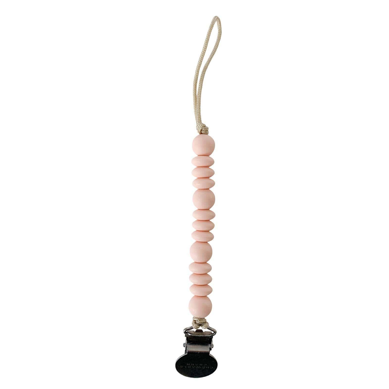 Grace Pacifier Clip | Pale Peach