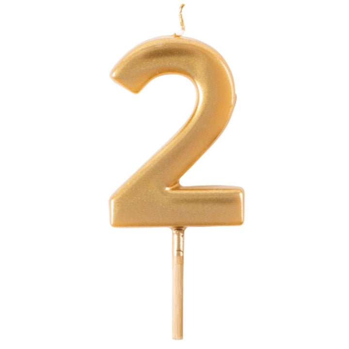 Gold Number Candle | 2