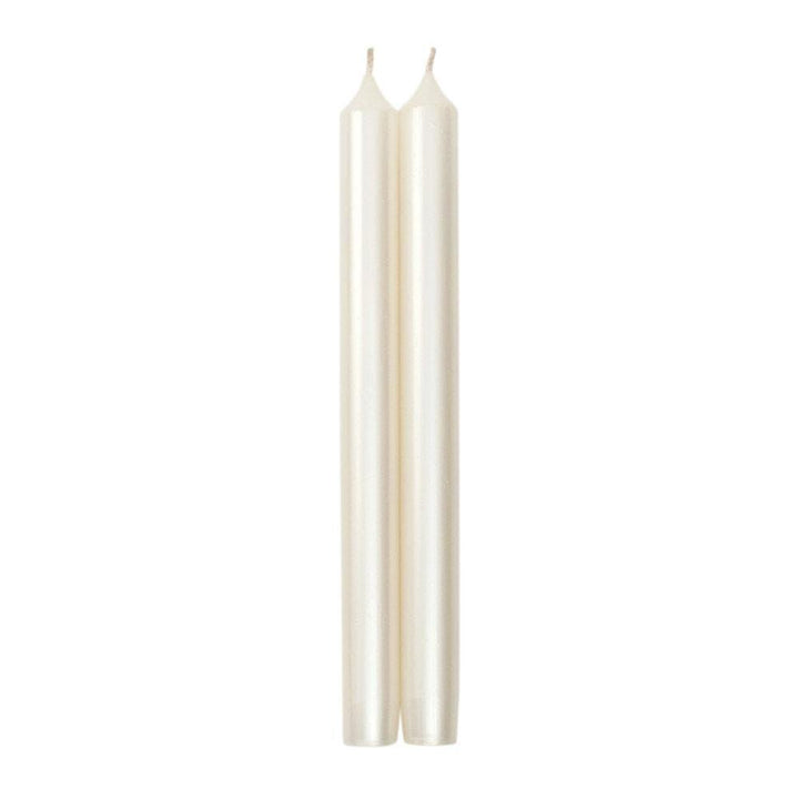 10" Crown Candle | White Pearlescent